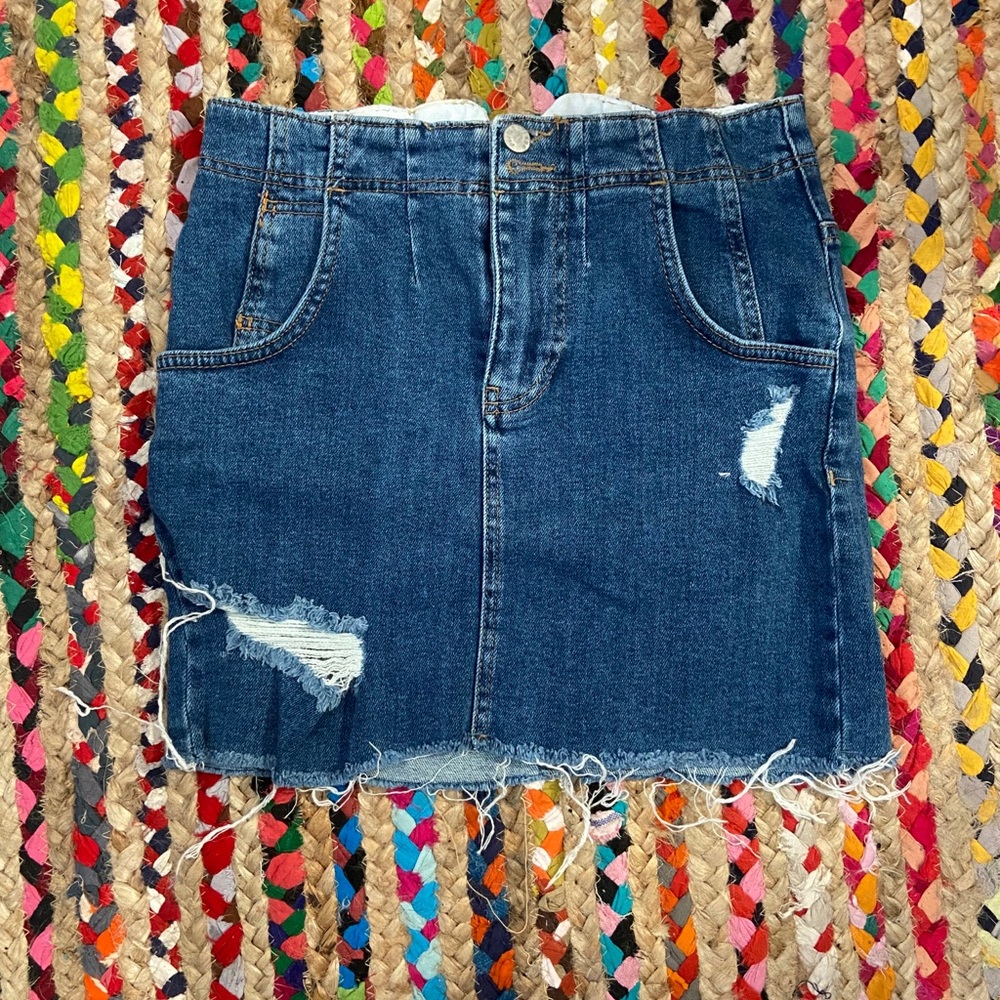Free People Denim Skirt